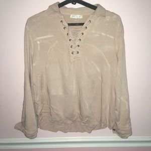 Dusty pink cross over top